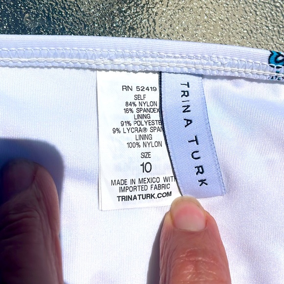 TRINA TURK Vibrant multicolor gold details bikini set -SZ 10 - Picture 10 of 11